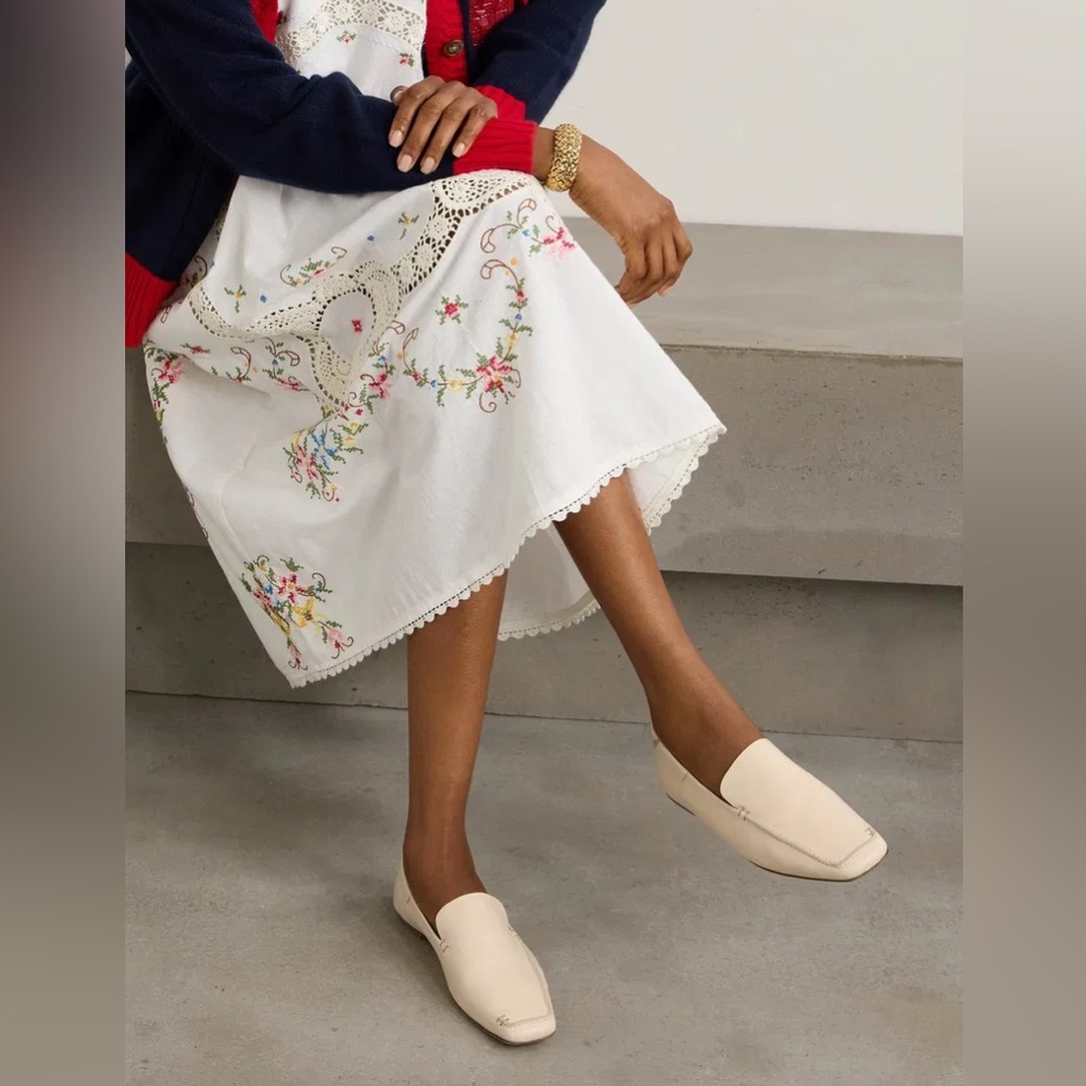STAUD Becks Loafer in Cream - Picture 2 of 8